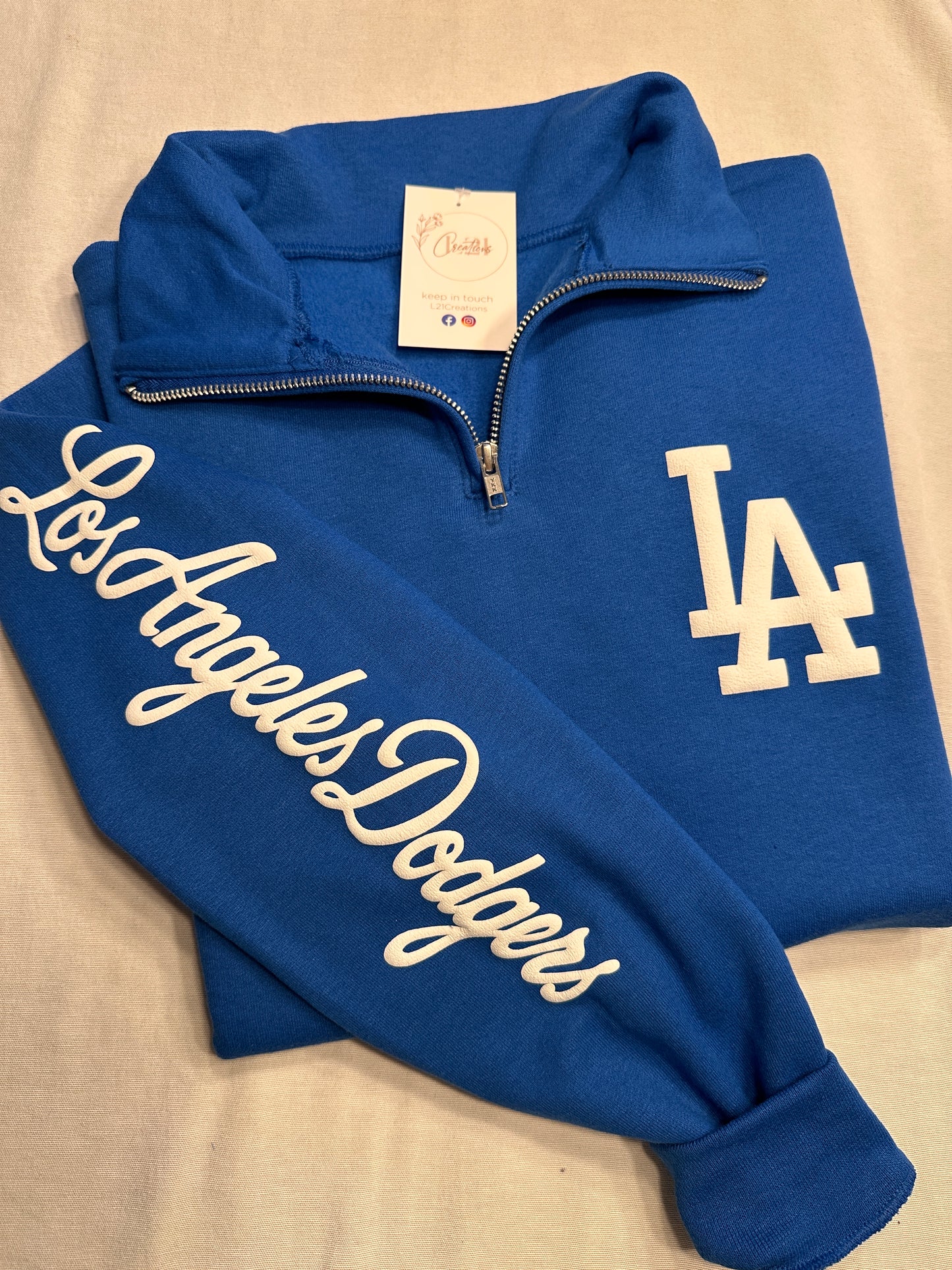 Los Angeles Dodgers quarter zip