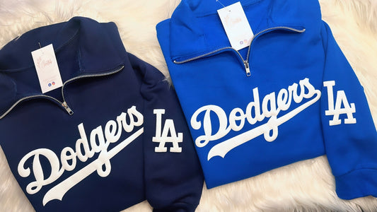 Dodgers Puff quarter zip