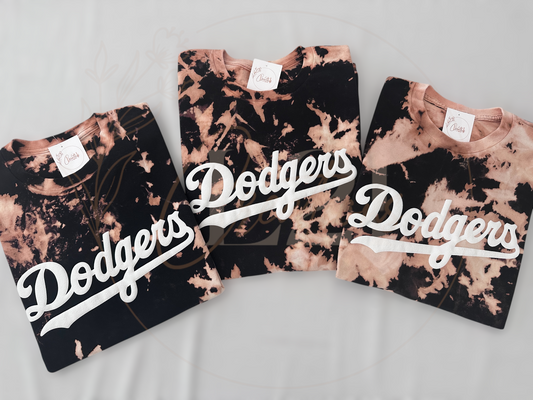 Bleached puff dodgers tee